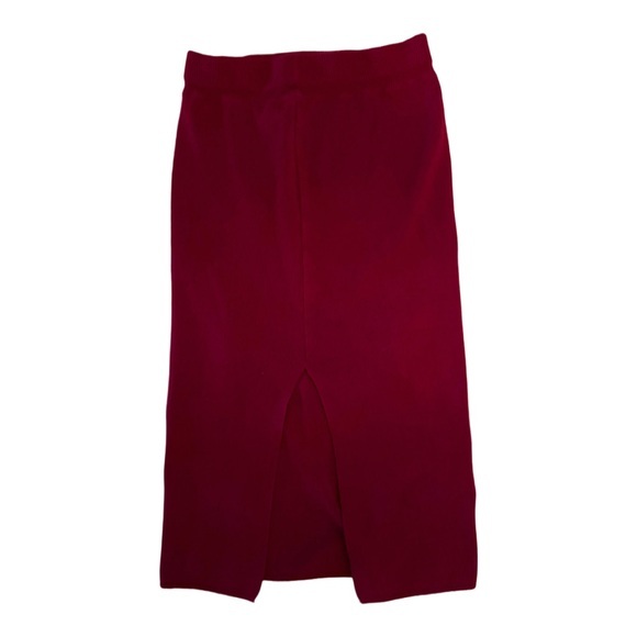 Women’s Versatile Elastic High Waist Soft Knit Bodycon Pencil Knee Midi Skirt - Picture 1 of 5